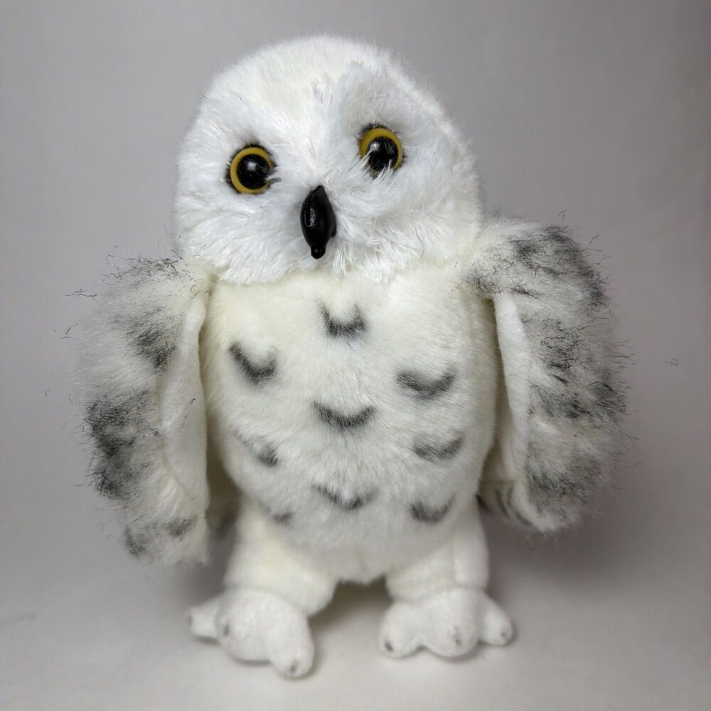 Douglas Coddle Toys Wizard Snowy Owl Plush Stuffed Animal Toy, 8" #3841 White